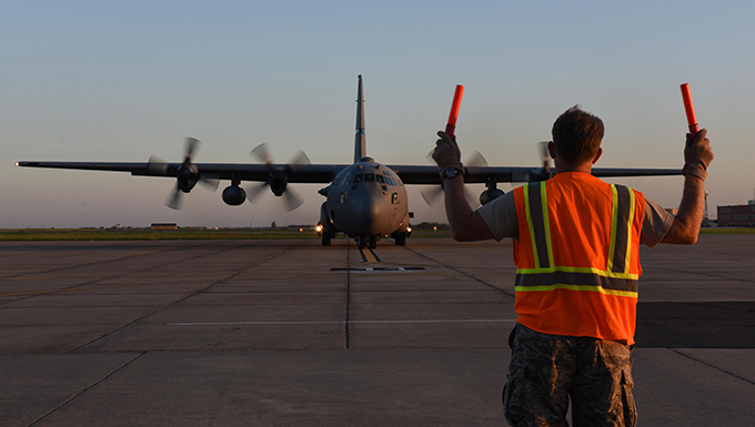 Oklahoma ANG wing sends aid to neighbors for Hurricane Harvey