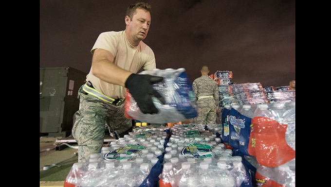 Kentucky and Mississippi Air Guardsmen establish air hub for Hurricane Harvey response